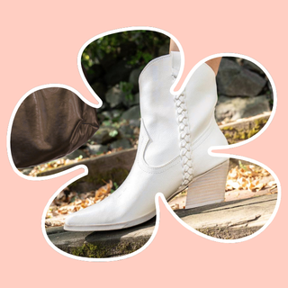 White cowboy boots